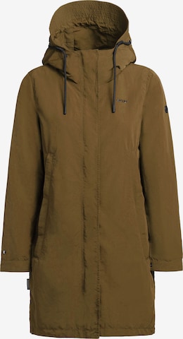 khujo Between-Seasons Parka 'Adda3' in Green: front