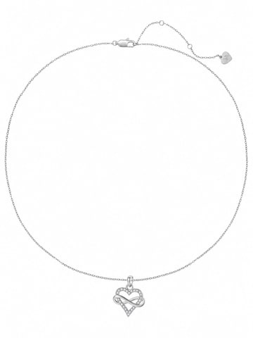 Hey Happiness Ketting 'Dainty Endless Love' in Zilver