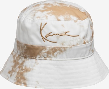 Karl Kani Hat 'Tie Dye' in White: front
