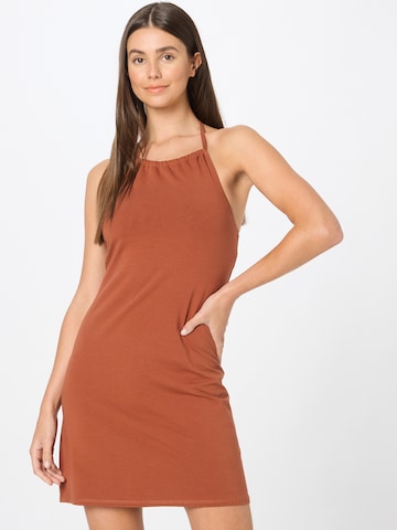 HOLLISTER Summer dress in Brown: front