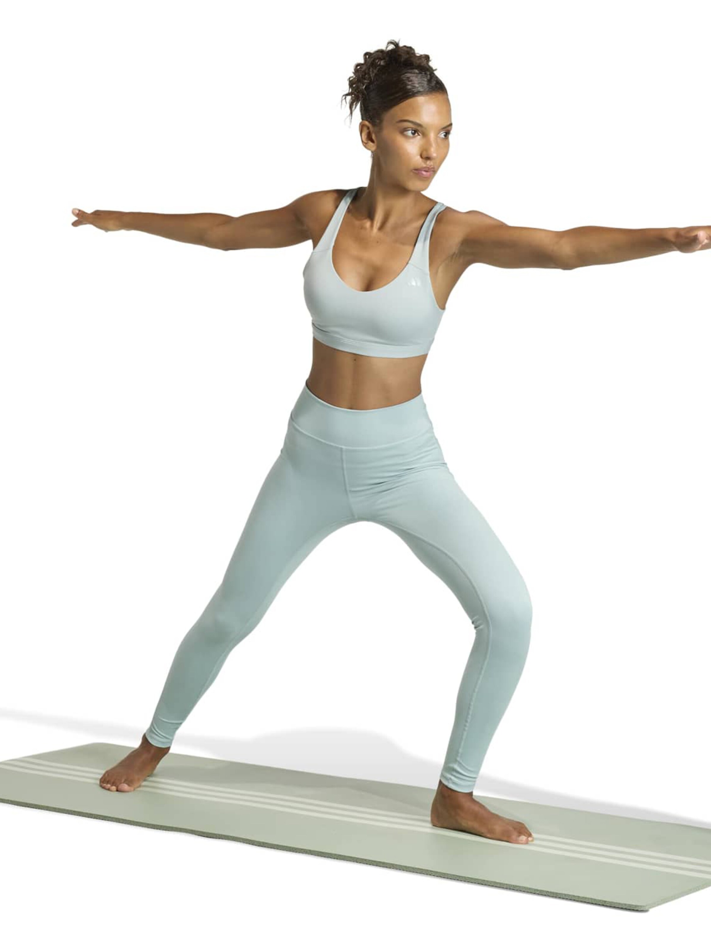 ADIDAS PERFORMANCE Bustier Sport bh 'ALL ME ESS' in Groen: voorkant