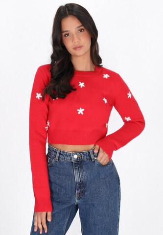 MYMO - Pullover em vermelho: frente