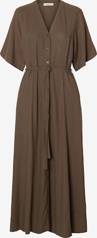 SELECTED Kjole 'SLFVIVA' i brun: forside