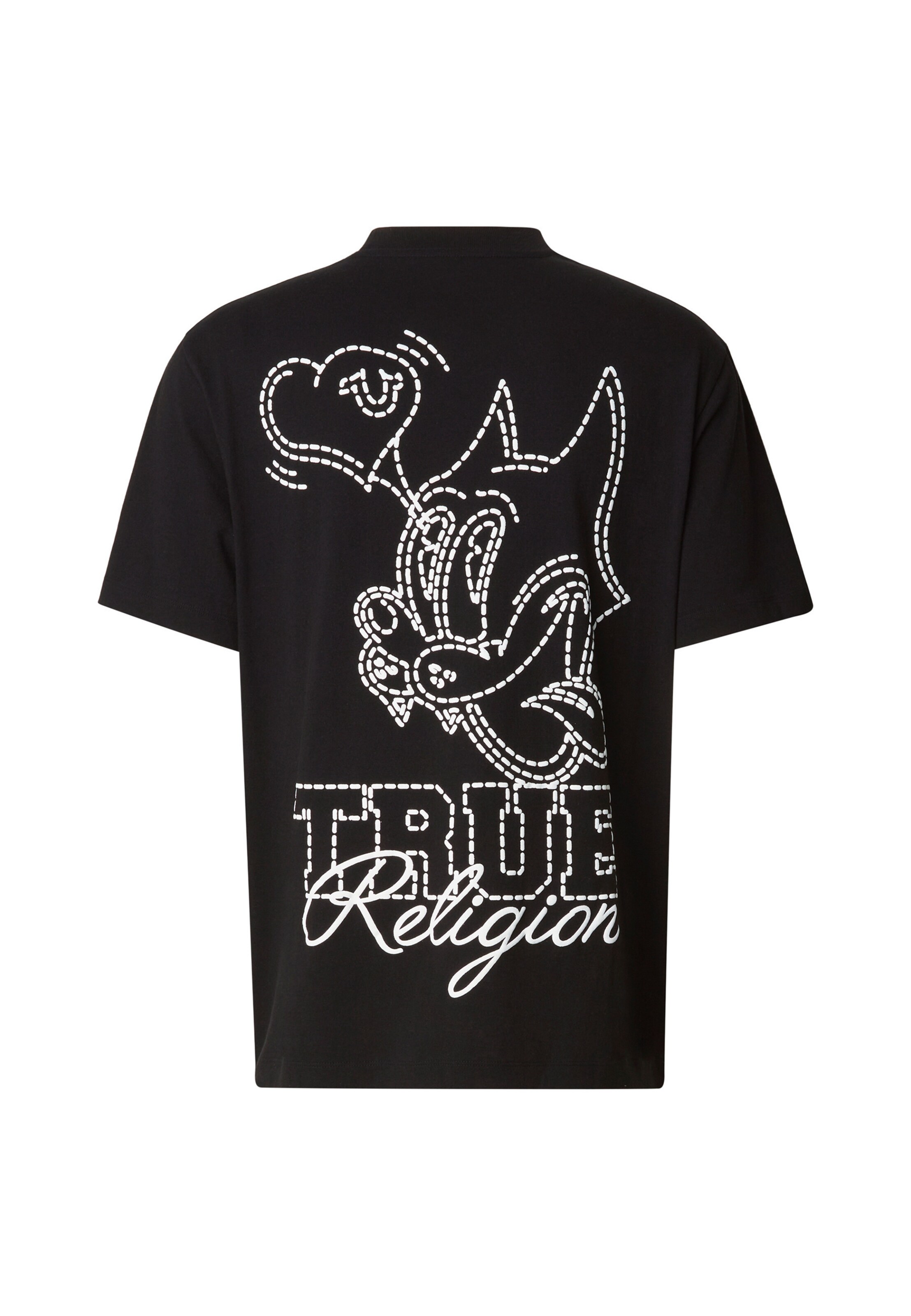 True Religion - Camisa 'Puff Cat' em preto