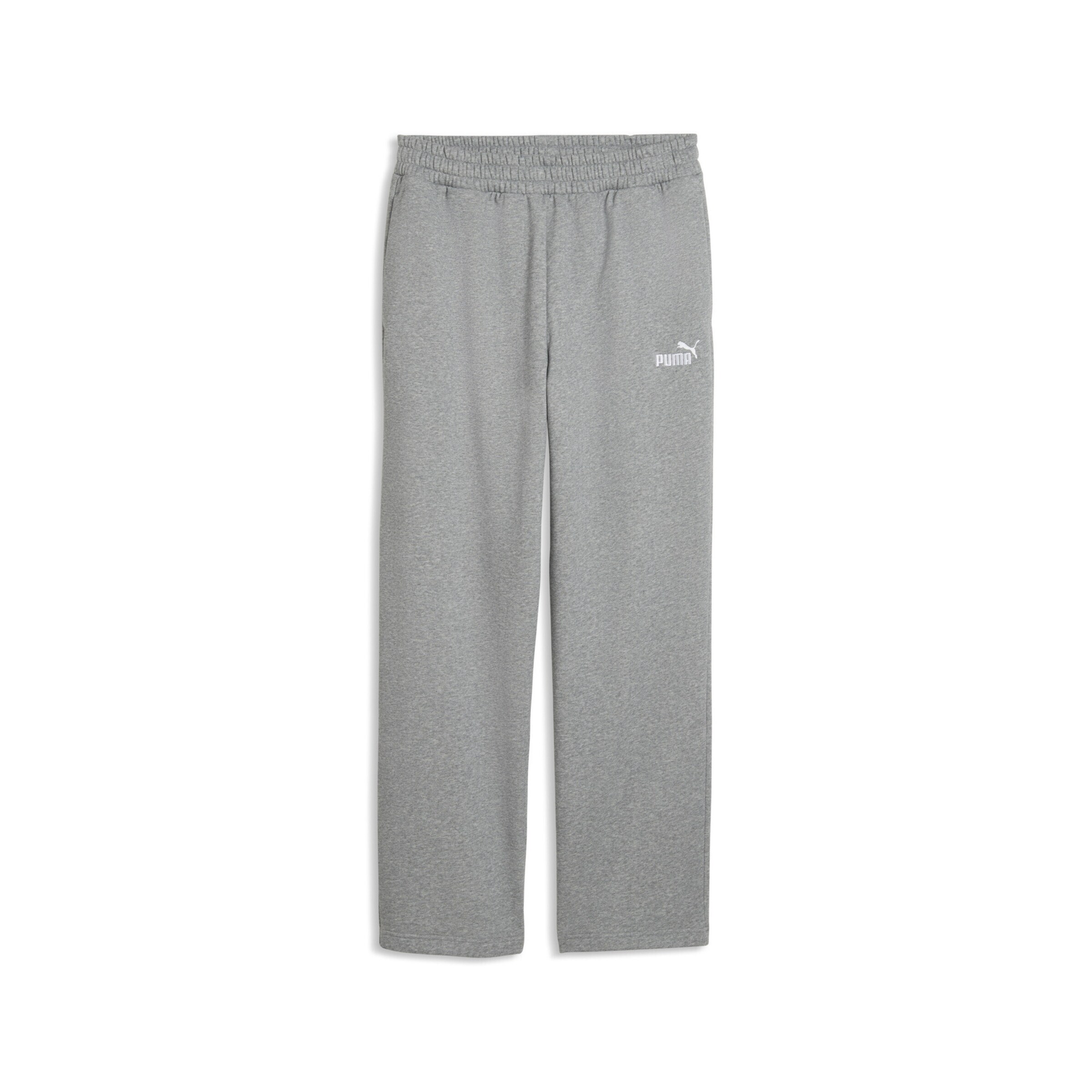 Regular Pantalon de sport 'Essentials Relaxed No. 1' PUMA en gris : devant