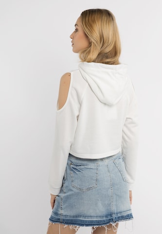 Sweat-shirt IZIA en blanc