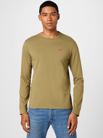 LEVI'S ® Shirt 'LS Original HM Tee' in Groen: voorkant