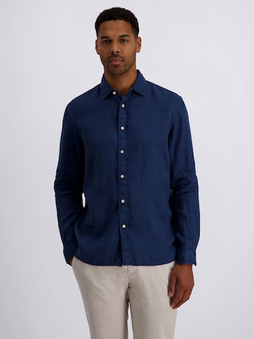 PIERRE CARDIN Regular Fit Hemd in Blau: Vorderseite