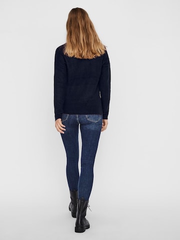 VERO MODA Sweater 'Crewlefile' in Blue