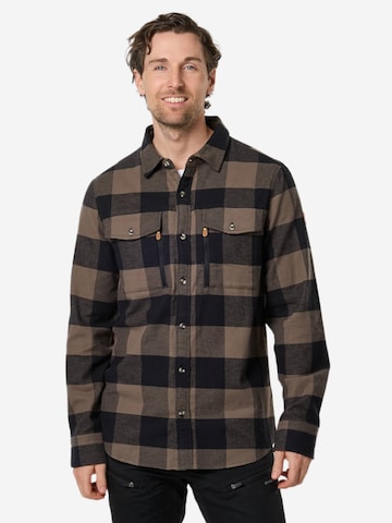 SWEDEMOUNT Regular fit Traditional button up shirt 'Nordkap' in Green