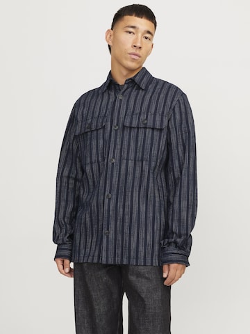 JACK & JONES Comfort Fit Skjorte i blå: forside