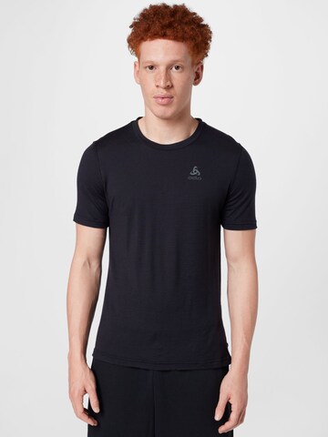 T-Shirt fonctionnel ODLO en noir : devant