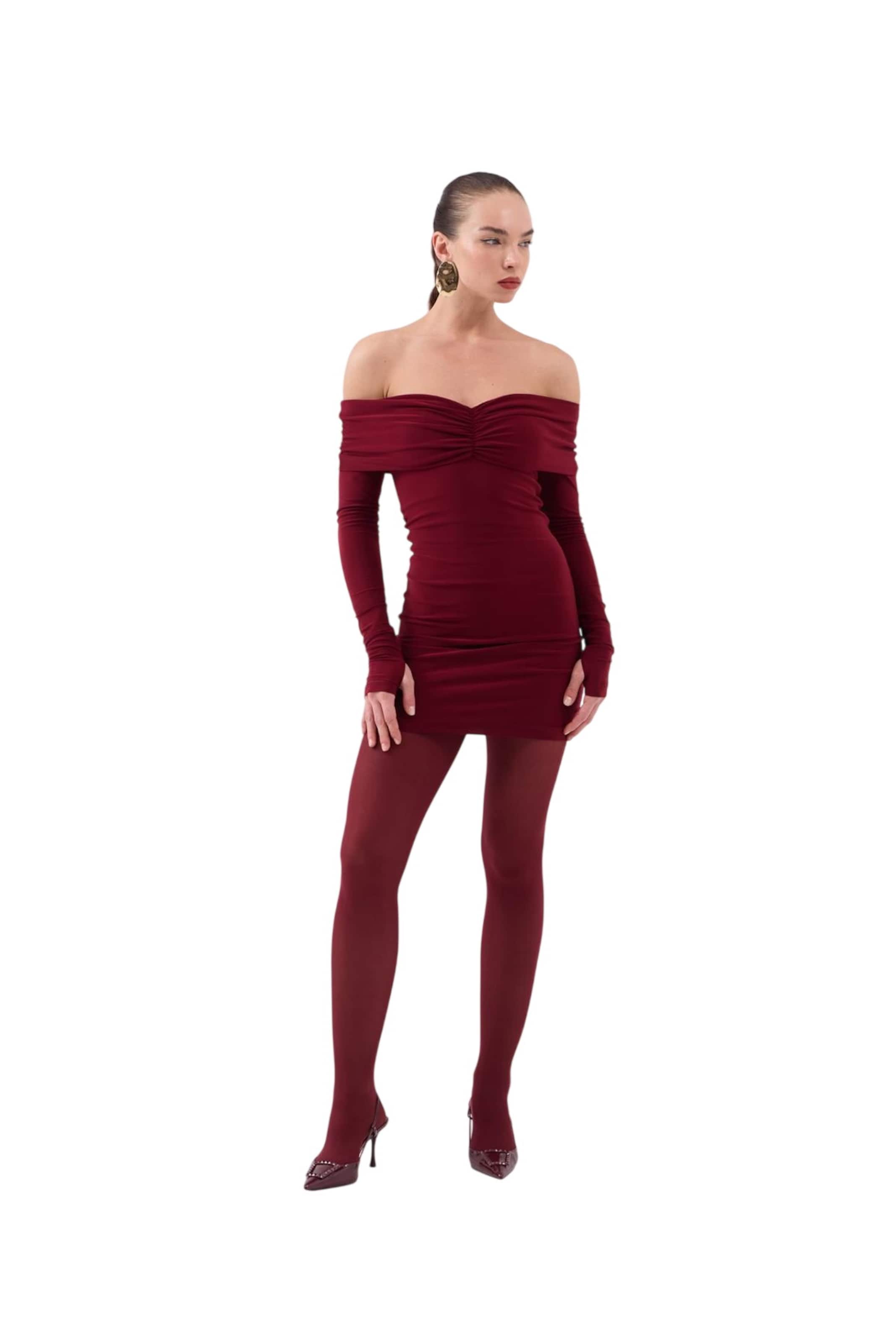 Robe de cocktail HOLLY LOLLY en rouge