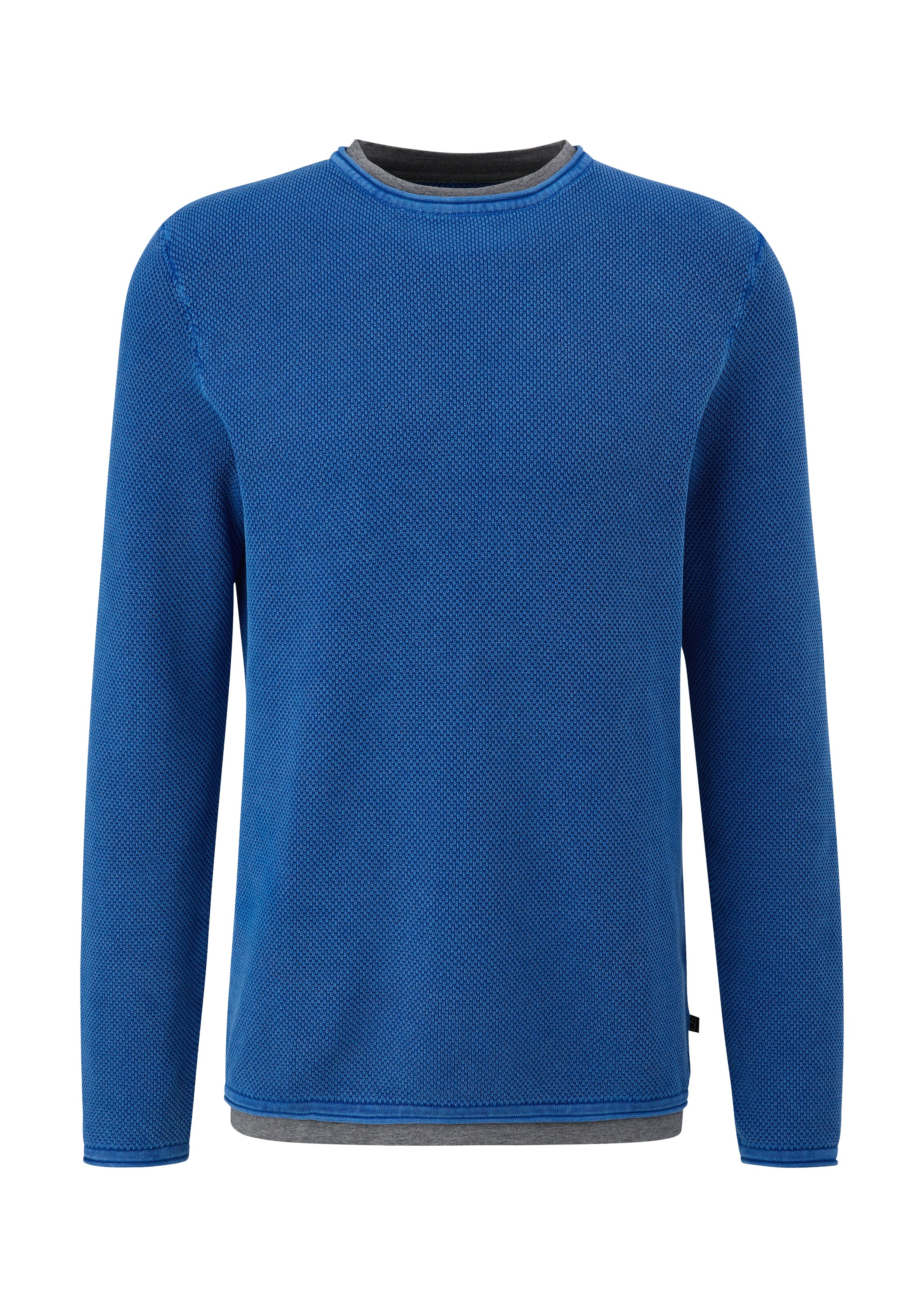 QS Pullover in Blau: Vorderseite