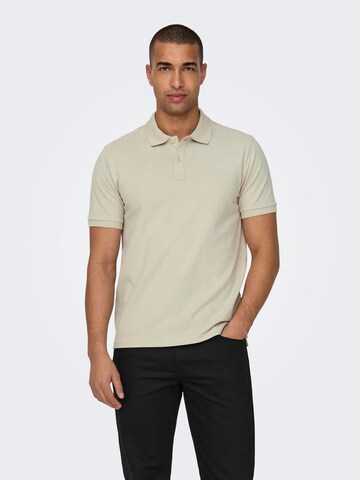 Only & Sons Poloshirt 'TRAY' in Grau: predná strana