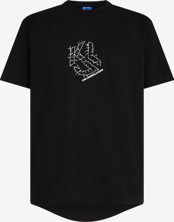KARL LAGERFELD JEANSMajica - crna boja: prednji dio