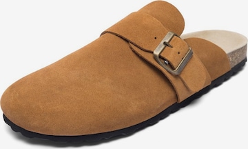 Bianco Mules 'Biatto' in Brown: front