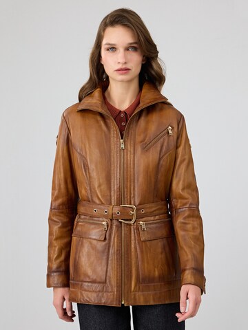 Derimod Between-season jacket 'Donatella' in Brown