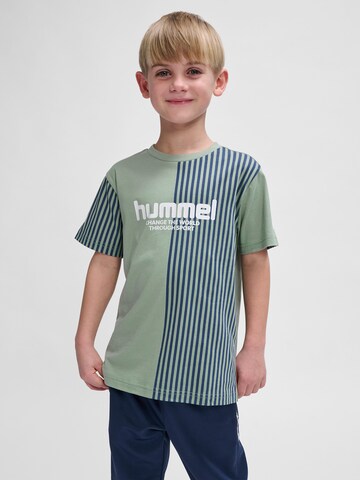 T-Shirt 'Mexi Go' Hummel en vert : devant