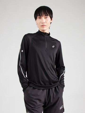 ASICS Functioneel shirt 'Road Lite-Show' in Zwart: voorkant