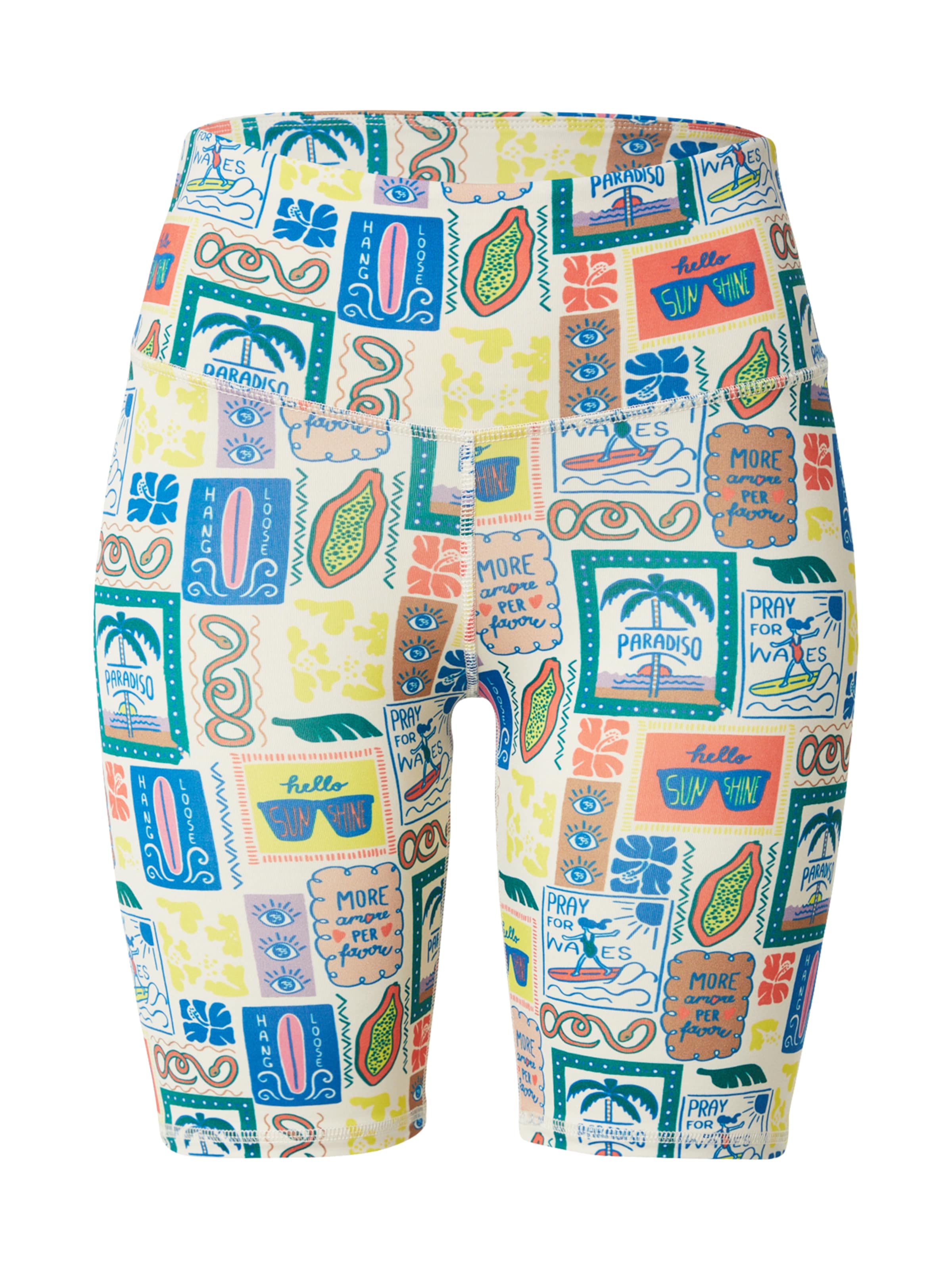 Skinny Pantalon de sport 'Paradiso' Hey Honey en mélange de couleurs : devant