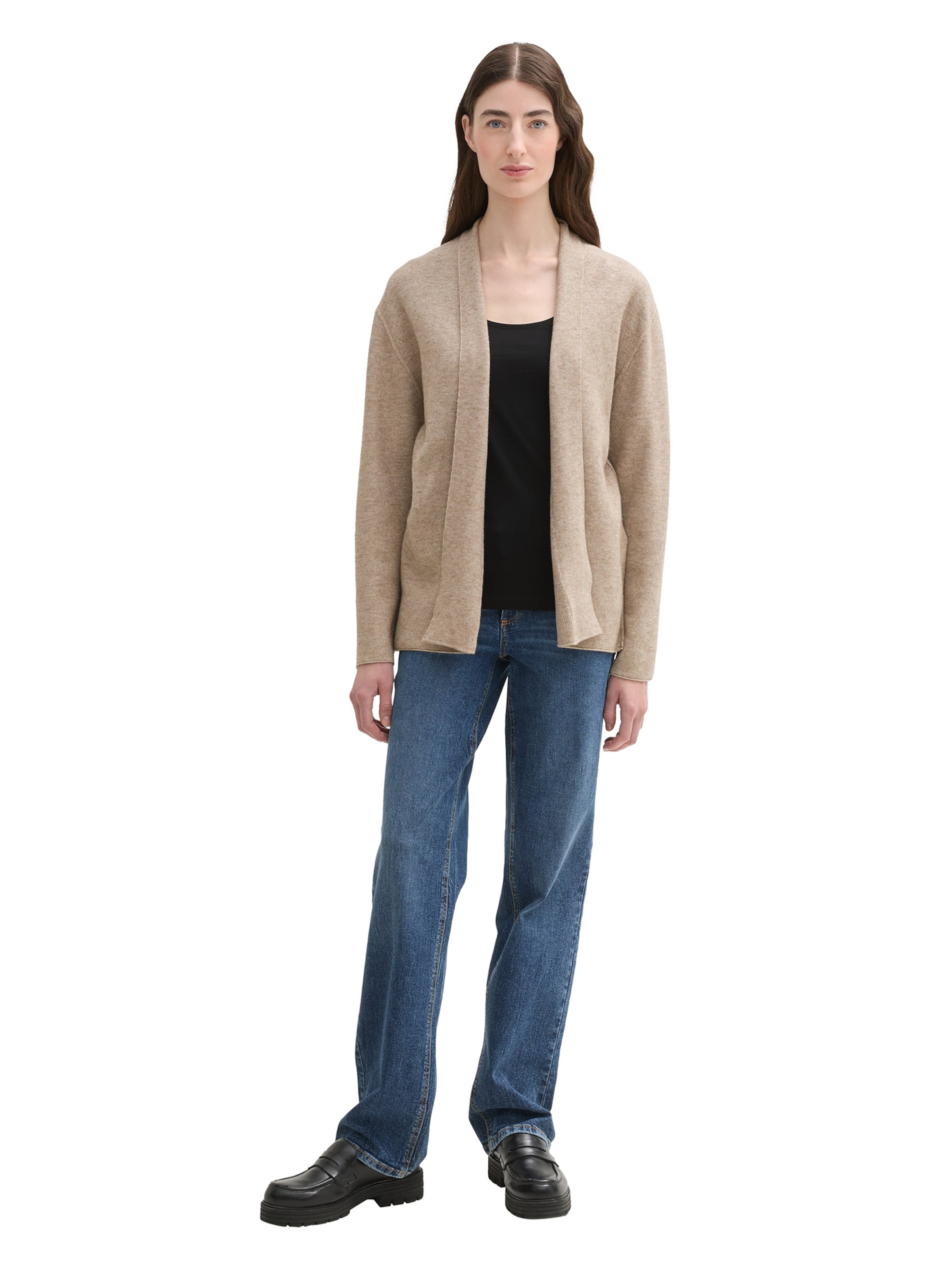 TOM TAILOR Neuletakki värissä beige