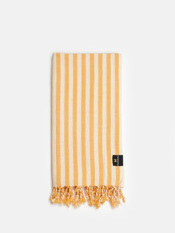 MARSIKOH Beach Towel 'Regal' in Yellow: front