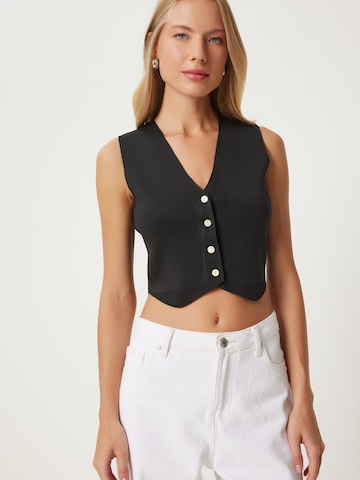 Gilet Happiness İstanbul en noir : devant