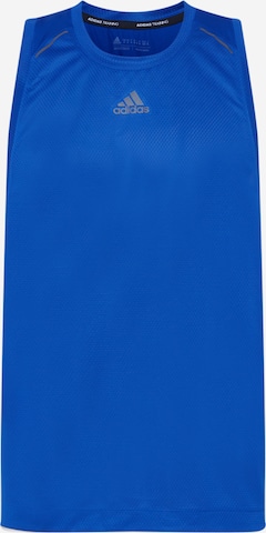 ADIDAS SPORTSWEAR - Camisa funcionais 'Hiit Spin ' em azul: frente