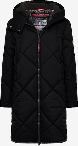 Frieda & Freddies NY Winter Coat 'Richelle' in Black: front