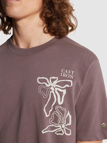 CAST IRON T-shirt 'T-shirt in jersey with artwork' i lila