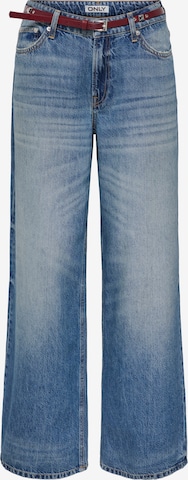 ONLY Szeroka nogawka Jeansy 'ONLCharlot' w kolorze niebieski: przód