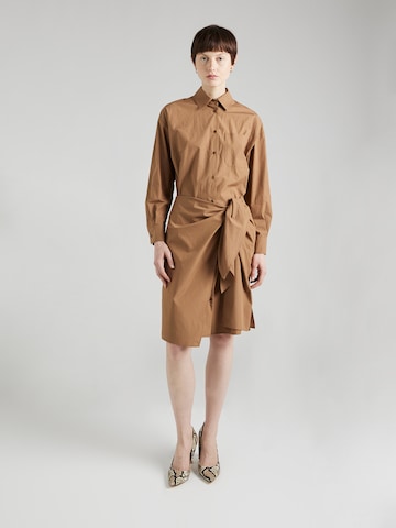 Weekend Max Mara Shirt Dress 'AVOCADO' in Brown: front