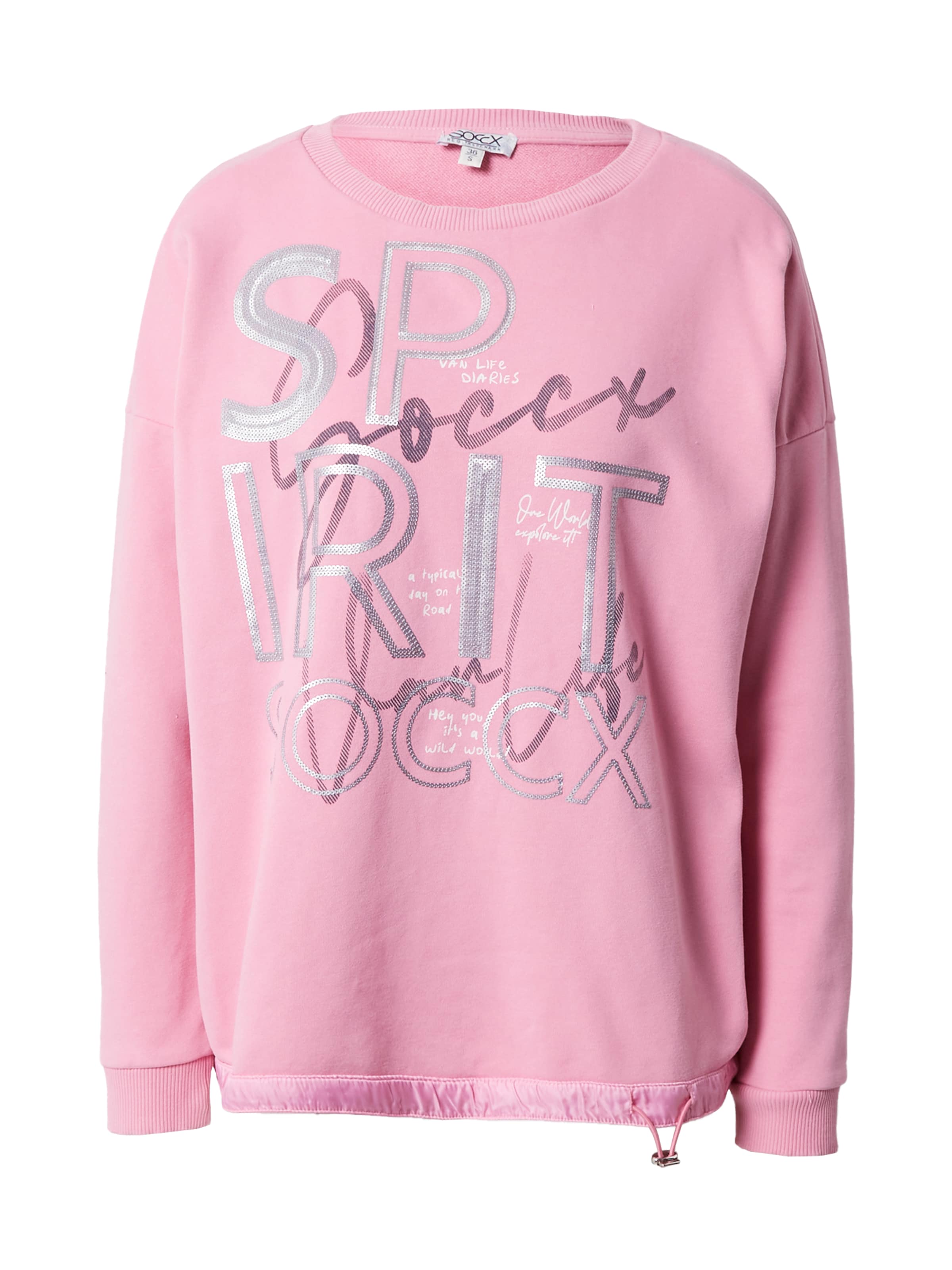 Soccx Свитшот в Ярко-розовый: спереди