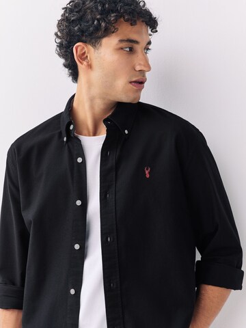 Slim fit Camicia di Next in nero