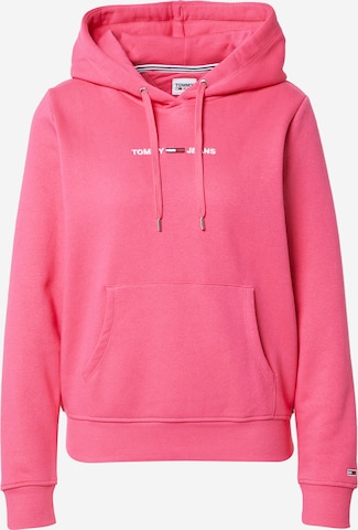 Sweat-shirt Tommy Jeans en rose : devant