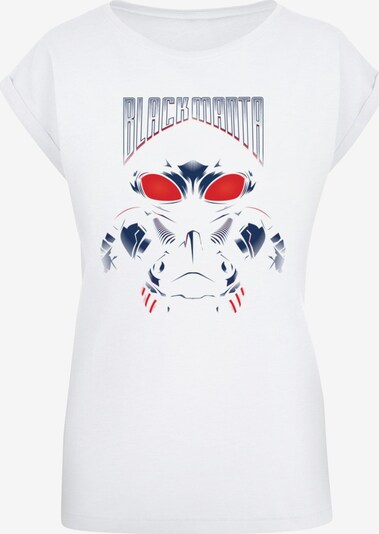 ABSOLUTE CULT T-shirt 'Aquaman - Black Manta' en bleu marine / rouge sang / blanc, Vue avec produit