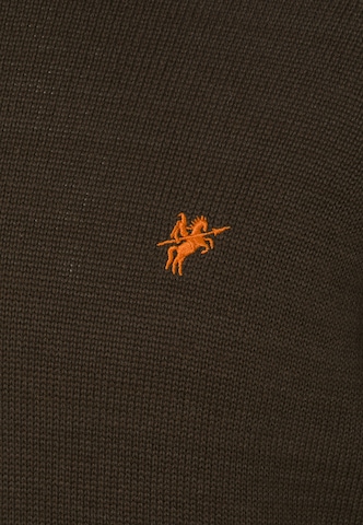 DENIM CULTURE Sweter 'Jason' w kolorze brązowy