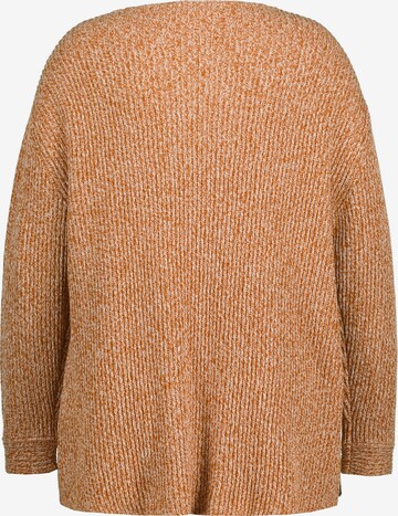 Ulla Popken Knit Cardigan in Brown