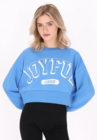myMo ATHLSR Sweatshirt in Blauw: voorkant