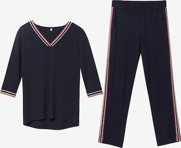 Pantalons de tailleur Erdem en bleu : devant