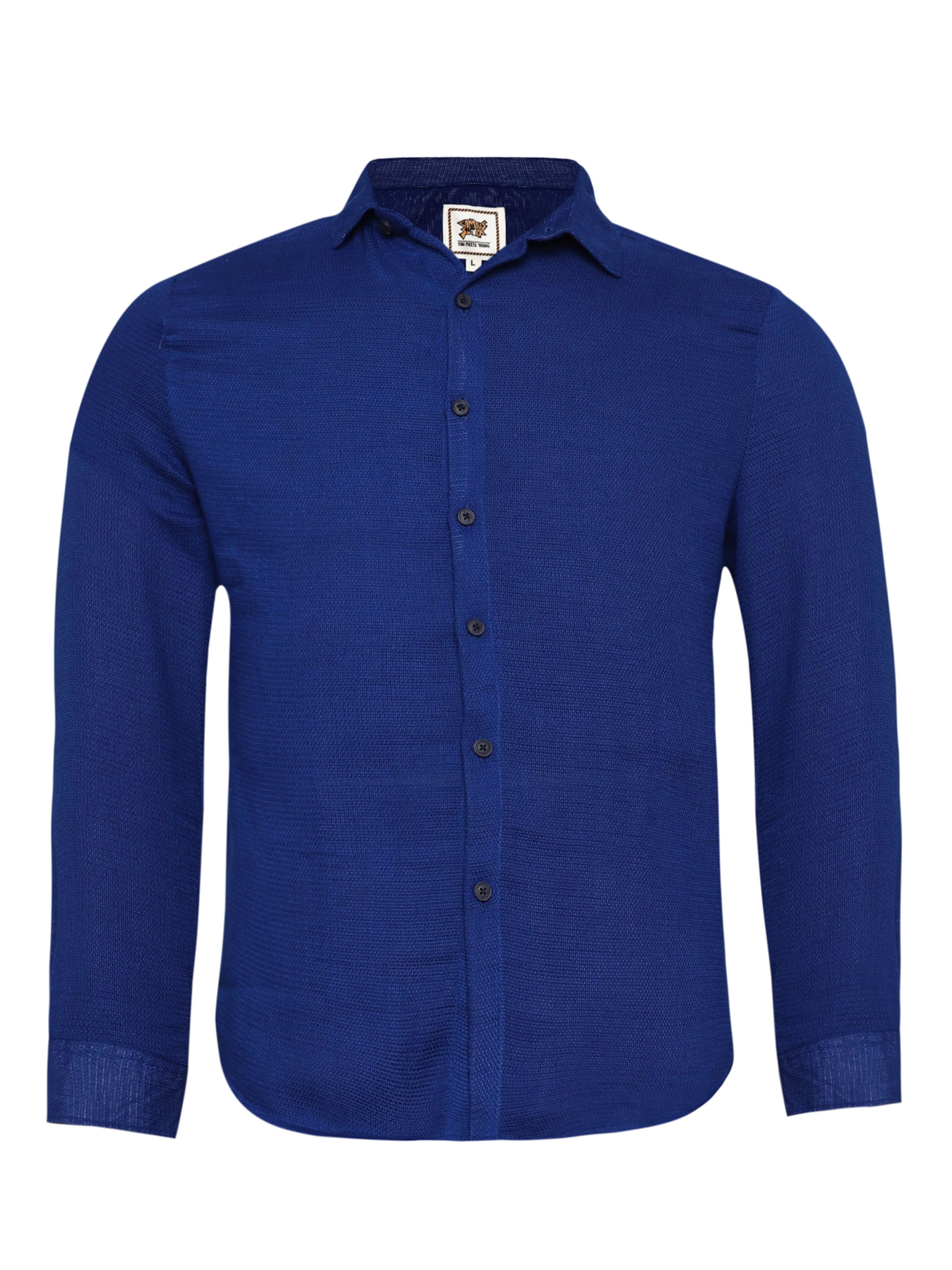 Regular fit Camicia 'Thyrza' di Campus Sutra in blu: frontale