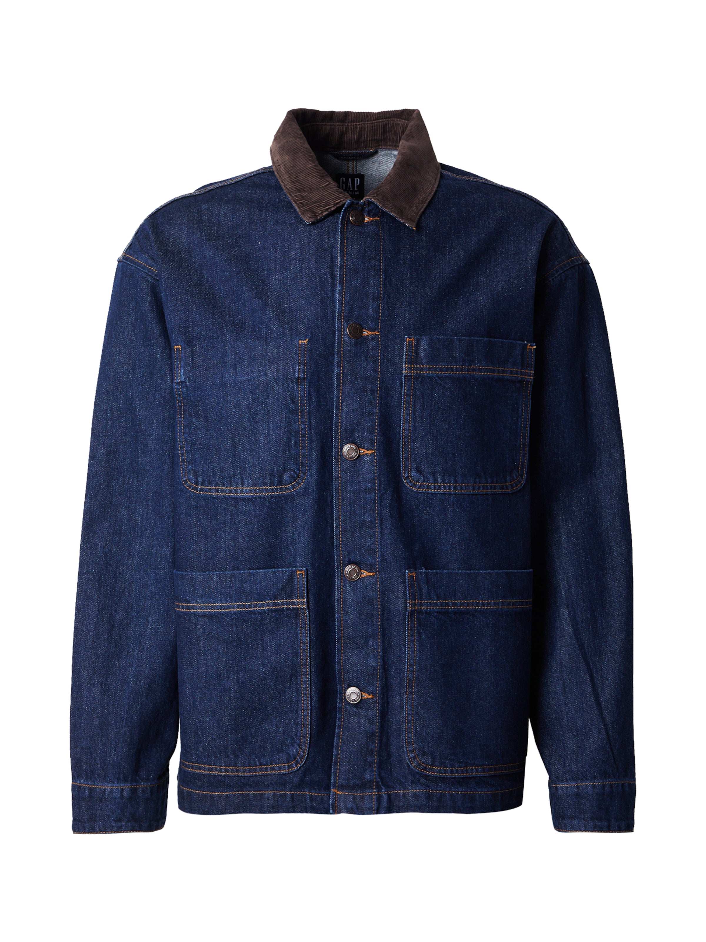 GAP - Casaco meia-estação em azul: frente