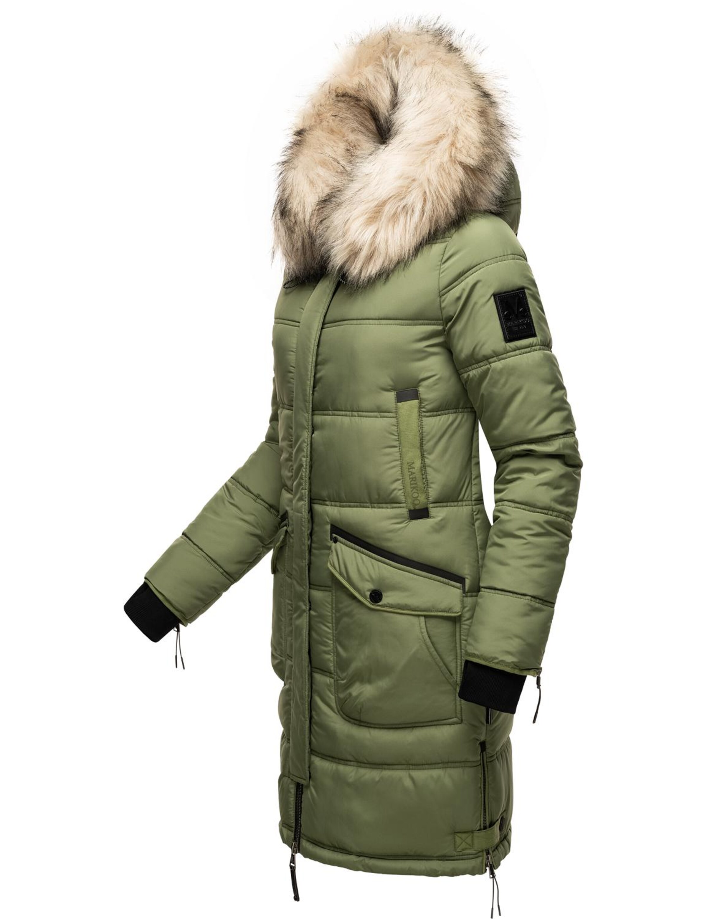 Cappotto invernale 'Chaskaa' di MARIKOO in verde