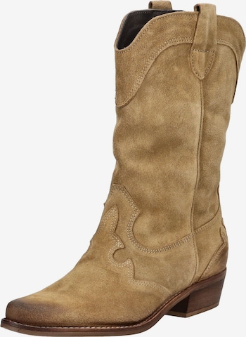 Bottes de cowboy FELMINI en beige : devant