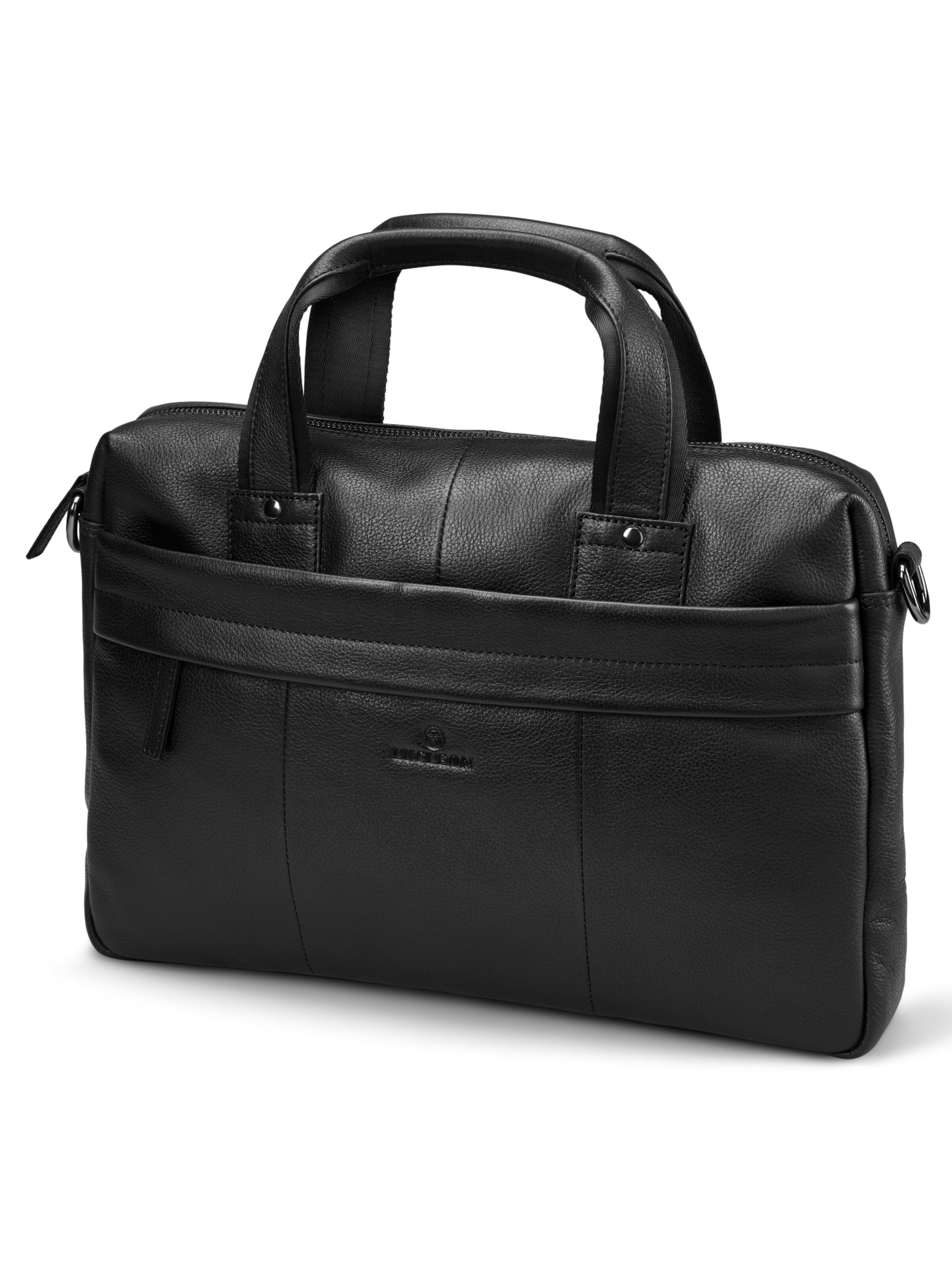 Lucleon Briefcase 'Bennett' in Black: front