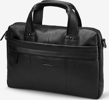 Lucleon Briefcase 'Bennett' in Black: front