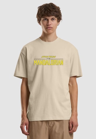 T-Shirt 'Star Wars Mandalorian Magazine Cover 1' Merchcode en blanc