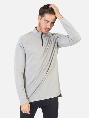 Sweat de sport Spyder en gris : devant