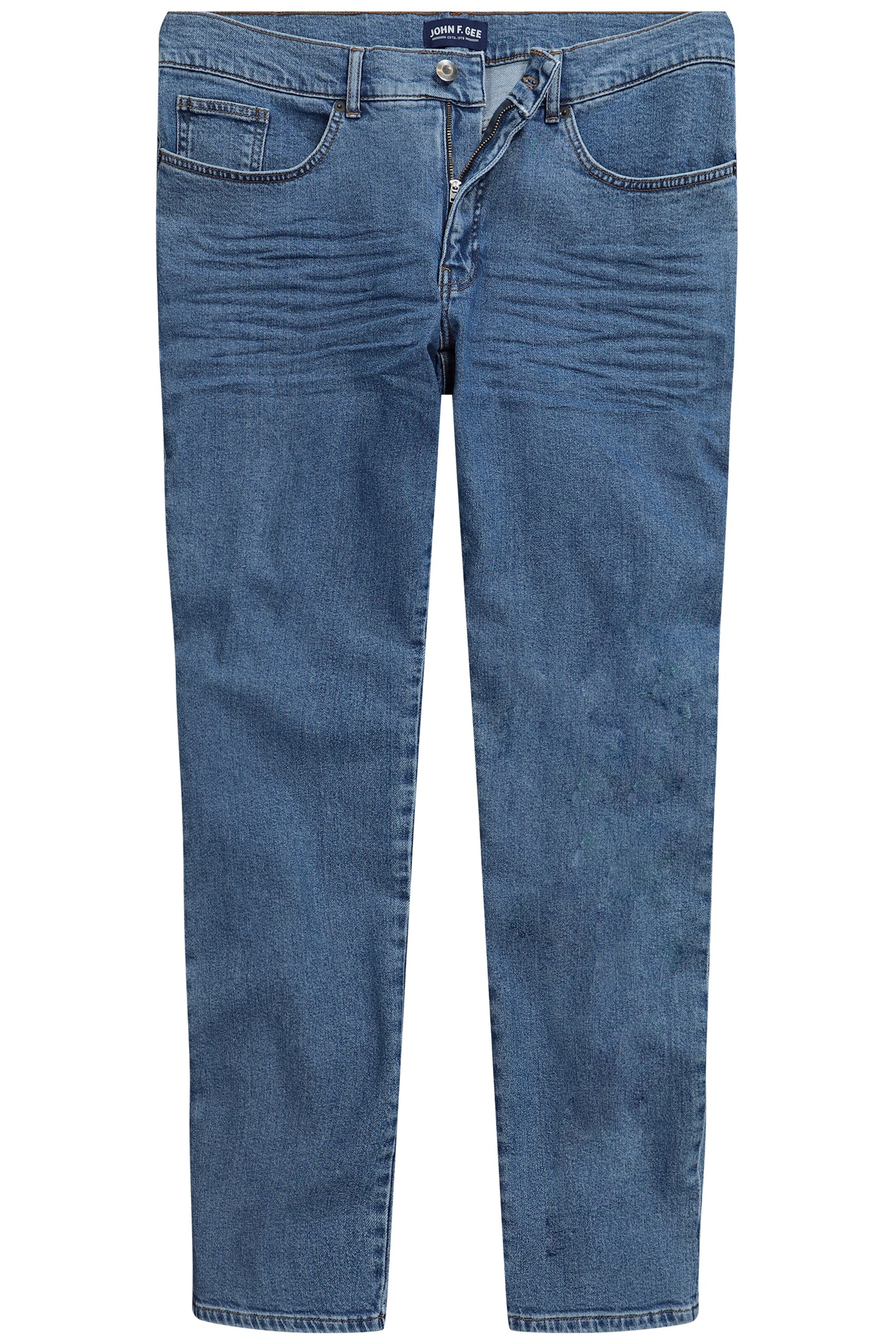 John F. Gee Regular Jeans in Blau: Vorderseite